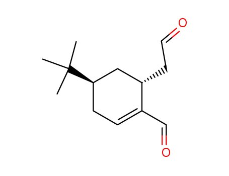 (4R,6R)-4-tert-Butyl-6-(2-oxo-ethyl)-cyclohex-1-enecarbaldehyde