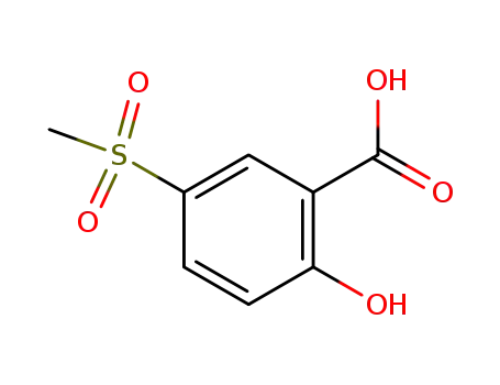 Molecular Structure of 68029-77-6 (2-Hydroxy-5-(methylsulfonyl)benzoic acid)
