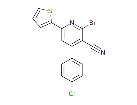 2-bromo-4-(4-chlorophenyl)-6-(2-thienyl)-3-pyridinecarbonitrile