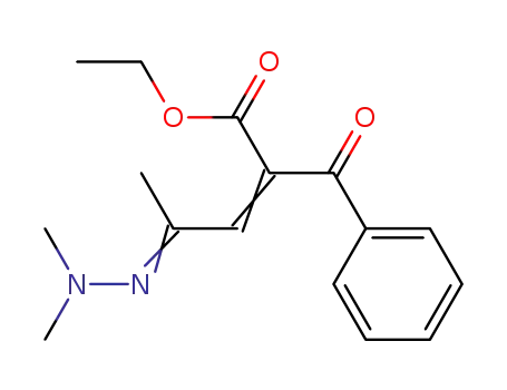 2-Benzoyl-4-(dimethylhydrazono)-2-pentensaeure-ethylester