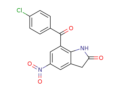 7-(4-chlorobenzoyl)-1,3-dihydro-5-nitro-2H-indol-2-one