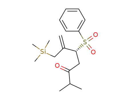 2-methyl-5-(phenylsulfonyl)-6-<(trimethylsilyl)methyl>-6-hepten-3-one