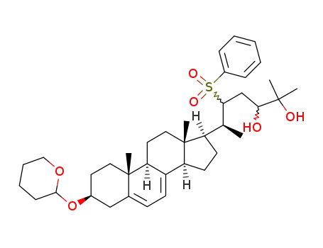 (S)-5-Benzenesulfonyl-6-[(3S,9S,10R,13R,14R,17R)-10,13-dimethyl-3-(tetrahydro-pyran-2-yloxy)-2,3,4,9,10,11,12,13,14,15,16,17-dodecahydro-1H-cyclopenta[a]phenanthren-17-yl]-2-methyl-heptane-2,3-diol