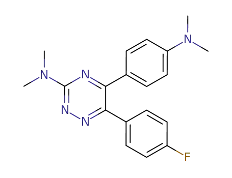Molecular Structure of 59663-53-5 (1,2,4-Triazin-3-amine,
5-[4-(dimethylamino)phenyl]-6-(4-fluorophenyl)-N,N-dimethyl-)