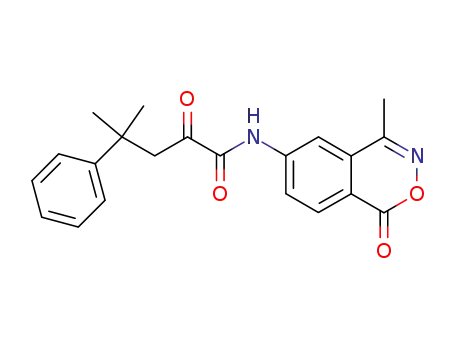 6-(4-methyl-4-phenyl-2-oxo-valeroylamino)-4-methyl-2,3-benzoxazin-1-one