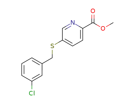 2-Pyridinecarboxylic acid, 5-[[(3-chlorophenyl)methyl]thio]-, methyl ester