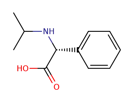 Molecular Structure of 112211-91-3 (Benzeneacetic acid, a-[(1-methylethyl)amino]-, (R)-)