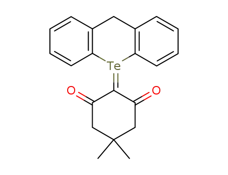 Molecular Structure of 77151-13-4 (telluroniaxanthenyldimedone ylide)