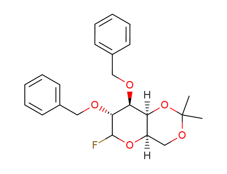 (4aR,7R,8S,8aS)-7,8-Bis-benzyloxy-6-fluoro-2,2-dimethyl-hexahydro-pyrano[3,2-d][1,3]dioxine