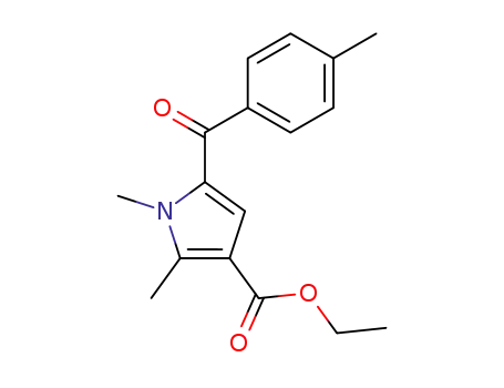 1H-Pyrrole-3-carboxylic acid, 1,2-dimethyl-5-(4-methylbenzoyl)-, ethyl
ester