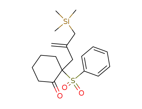 2-Benzenesulfonyl-2-(2-trimethylsilanylmethyl-allyl)-cyclohexanone