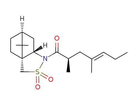 (E)-(R)-1-((1R,5S,7S)-10,10-Dimethyl-3,3-dioxo-3λ<sup>6</sup>-thia-4-aza-tricyclo[5.2.1.0<sup>1,5</sup>]dec-4-yl)-2,4-dimethyl-hept-4-en-1-one