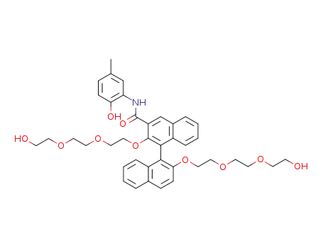 2,2'-Bis<2-<2-(2-hydroxyethoxy)ethoxy>ethoxy>-N-(2-hydroxy-5-methylphenyl)-<1,1'-binaphthalene>-3-carboxamide