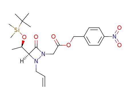 4-nitrobenzyl (S)-1-allyl-4-((R)-1-tert-butyldimethylsilyloxyethyl)-3-oxo-1,2-diazetidine-2-acetate