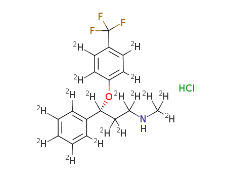 Molecular Structure of 1173020-43-3 (Fluoxetine-D5 hydrochloride)