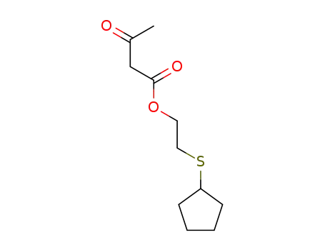 3-Oxo-butyric acid 2-cyclopentylsulfanyl-ethyl ester