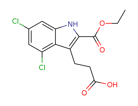 4,6-Dichloro-2-(ethoxycarbonyl)-1H-indole-3-propanoic acid