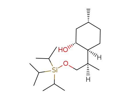 Molecular Structure of 166317-78-8 ((1R,3R,4S,8R)-9-<(triisopropylsilyl)oxy>-p-menthol)