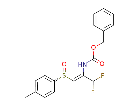 Carbamic acid,
[(1Z)-1-(difluoromethyl)-2-[(R)-(4-methylphenyl)sulfinyl]ethenyl]-,
phenylmethyl ester