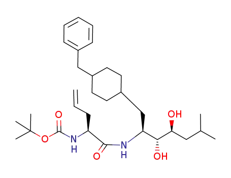 {(S)-1-[(1S,2R,3S)-1-(4-Benzyl-cyclohexylmethyl)-2,3-dihydroxy-5-methyl-hexylcarbamoyl]-but-3-enyl}-carbamic acid tert-butyl ester