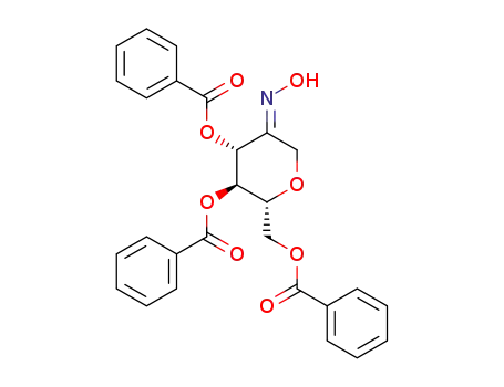 3,4,6-tri-O-benzoyl-1,5-anhydro-D-fructose E-oxime