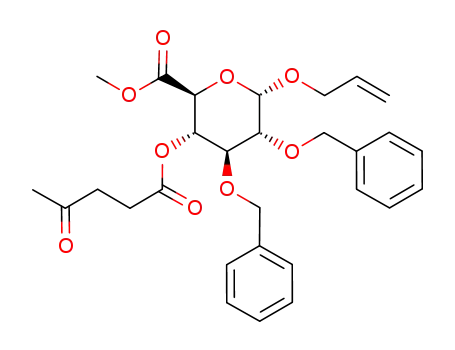methyl (allyl 2,3-di-O-benzyl-4-O-levulinoyl-α-D-glucopyranosid)uronate