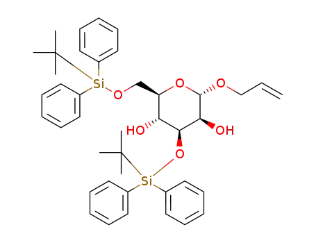 (2S,3S,4S,5R,6R)-2-Allyloxy-4-(tert-butyl-diphenyl-silanyloxy)-6-(tert-butyl-diphenyl-silanyloxymethyl)-tetrahydro-pyran-3,5-diol