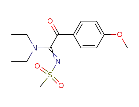 N-[1-Diethylamino-2-(4-methoxy-phenyl)-2-oxo-eth-(Z)-ylidene]-methanesulfonamide