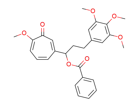 (RS)-6-<1'-benzoyloxy-3'-(3'',4'',5''-trimethoxyphenyl)propyl>-2-methoxycyclohepta-2,4,6-trienone