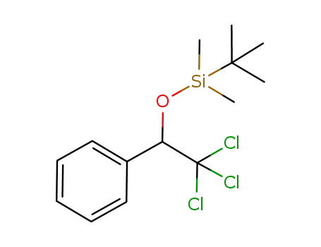 Molecular Structure of 1027382-16-6 (tert-butyldimethyl(2,2,2-trichloro-1-phenylethoxy)silane)