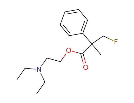 Benzeneacetic acid, a-(fluoromethyl)-a-methyl-, 2-(diethylamino)ethyl
ester
