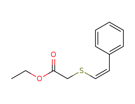 Acetic acid, [(2-phenylethenyl)thio]-, ethyl ester, (Z)-