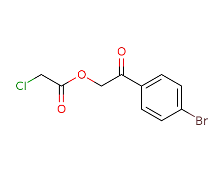 Molecular Structure of 90766-28-2 (p-bromophenacyl chloroacetate)