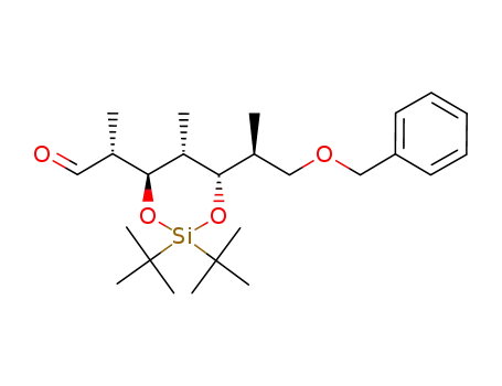 (R)-2-[(4R,5R,6S)-6-((S)-2-Benzyloxy-1-methyl-ethyl)-2,2-di-tert-butyl-5-methyl-[1,3,2]dioxasilinan-4-yl]-propionaldehyde