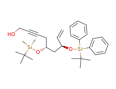(5R,7S)-5-(tert-Butyl-dimethyl-silanyloxy)-7-(tert-butyl-diphenyl-silanyloxy)-non-8-en-2-yn-1-ol