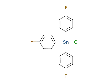 Molecular Structure of 1764-38-1 (Stannane, chlorotris(4-fluorophenyl)-)