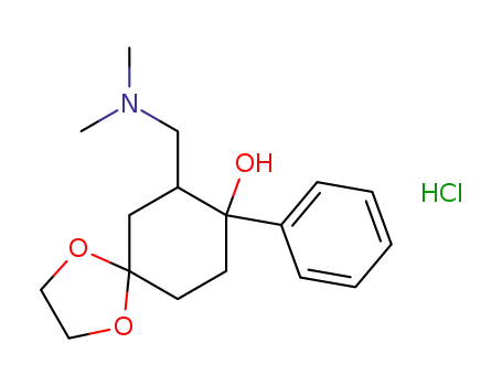 1,4-Dioxaspiro[4.5]decan-8-ol, 7-[(dimethylamino)methyl]-8-phenyl-,
hydrochloride