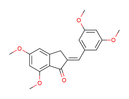 1H-Inden-1-one,
2-[(3,5-dimethoxyphenyl)methylene]-2,3-dihydro-5,7-dimethoxy-