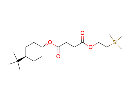 Molecular Structure of 92803-48-0 (Butanedioic acid, 4-(1,1-dimethylethyl)cyclohexyl 2-(trimethylsilyl)ethyl
ester, trans-)