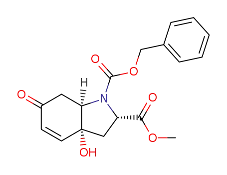 (2S,3aR,7aR)-3a-hydroxy-6-oxo-2,3,3a,6,7,7a-hexahydroindole-1,2-dicarboxylic acid 1-benzyl ester 2-methyl ester