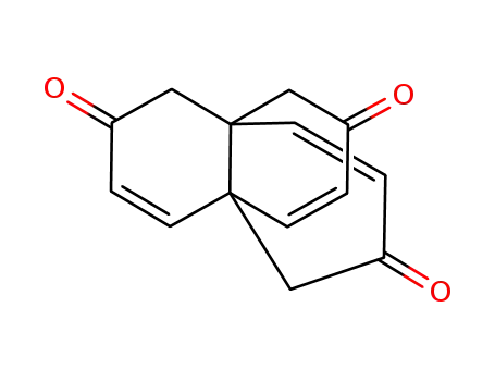 Molecular Structure of 93775-15-6 (Tricyclo[4.4.4.0<sup>1,6</sup>]tetradeca-4,9,13-triene-3,8,12-trione)