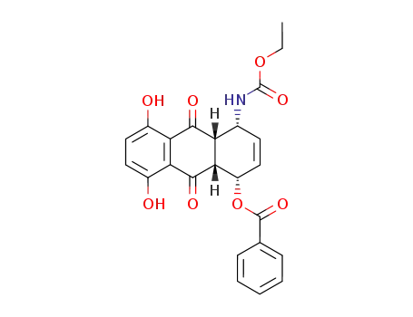 Benzoic acid (1S,4R,4aS,9aR)-4-ethoxycarbonylamino-5,8-dihydroxy-9,10-dioxo-1,4,4a,9,9a,10-hexahydro-anthracen-1-yl ester