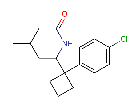 N-{1-[1-(4-chlorophenyl)cyclobutyl]-3-methylbutyl}formamide