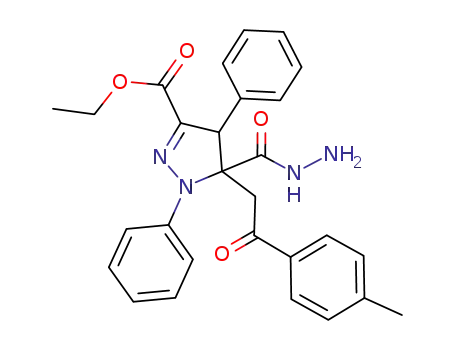 ethyl 5-(hydrazinocarbonyl)-5-[2-(4-methoxyphenyl)-2-oxoethyl]-1,4-diphenyl-1H-pyrazole-3-carboxylate