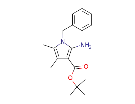 Molecular Structure of 100066-79-3 (1-BENZYL-2-AMINO-3-TERT-BUTOXYCARBONYL-4,5-DIMETHYLPYRROLE)