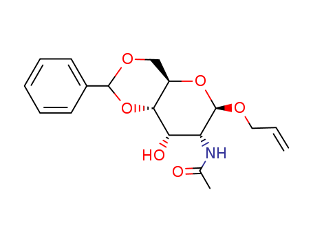 2-ALLYL 2-(ACETYLAMINO)-2-DEOXY-4,6-O-(BENZYLENE)-SS-D-ALLOPYRANOSIDE