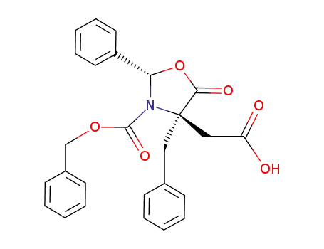 (2'S,4'R)-4'-benzyl-3'-benzyloxycarbonyl-5'-oxo-2'-phenyloxazolidin-4'-ylacetic acid