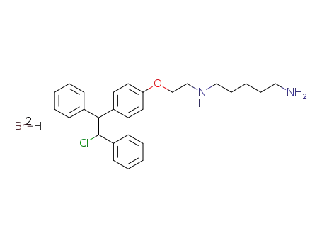 (E)-1-<4-<(8-amino-3-azaoctamethylene)oxy>phenyl>-2-chloro-1,2-diphenylethylene dihydrobromide