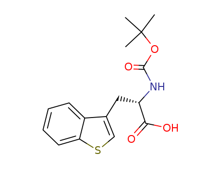 （αS)-α-[[（1,1-Dimethylethoxy)carbonyl]amino]benzo[b]thiophene-3-propanoic acid[154902-51-9]