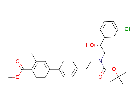 methyl 4'-[2-[(tert-butoxycarbonyl)[(2R)-2-(3-chlorophenyl)-2-hydroxyethyl]amino]ethyl]-3-methyl-1,1'-biphenyl-4-carboxylate